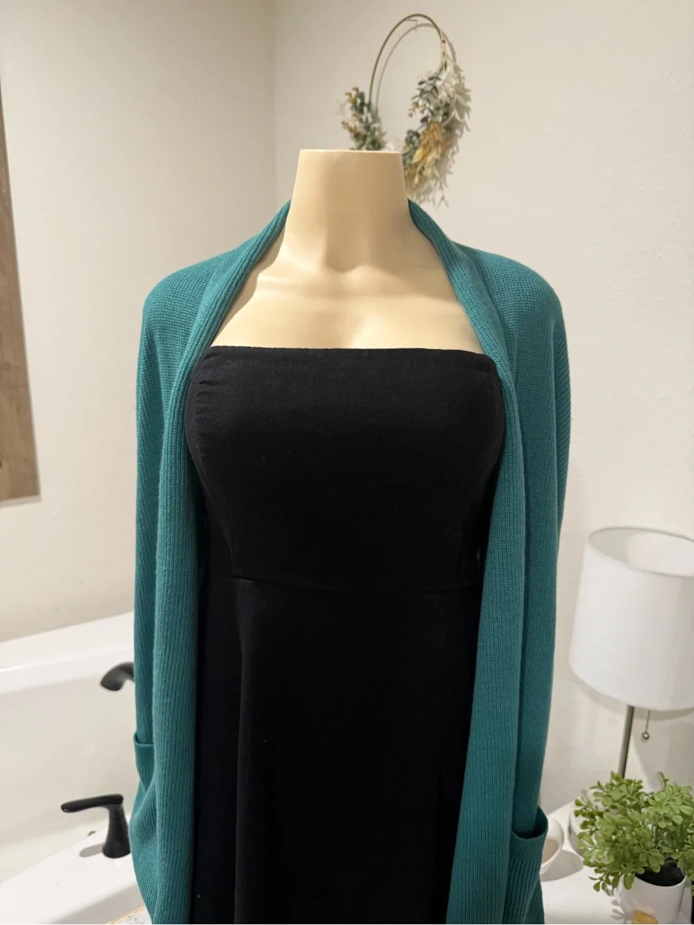 Old Navy Black Strapless Mini Dress • Size Medium • Smocked Back